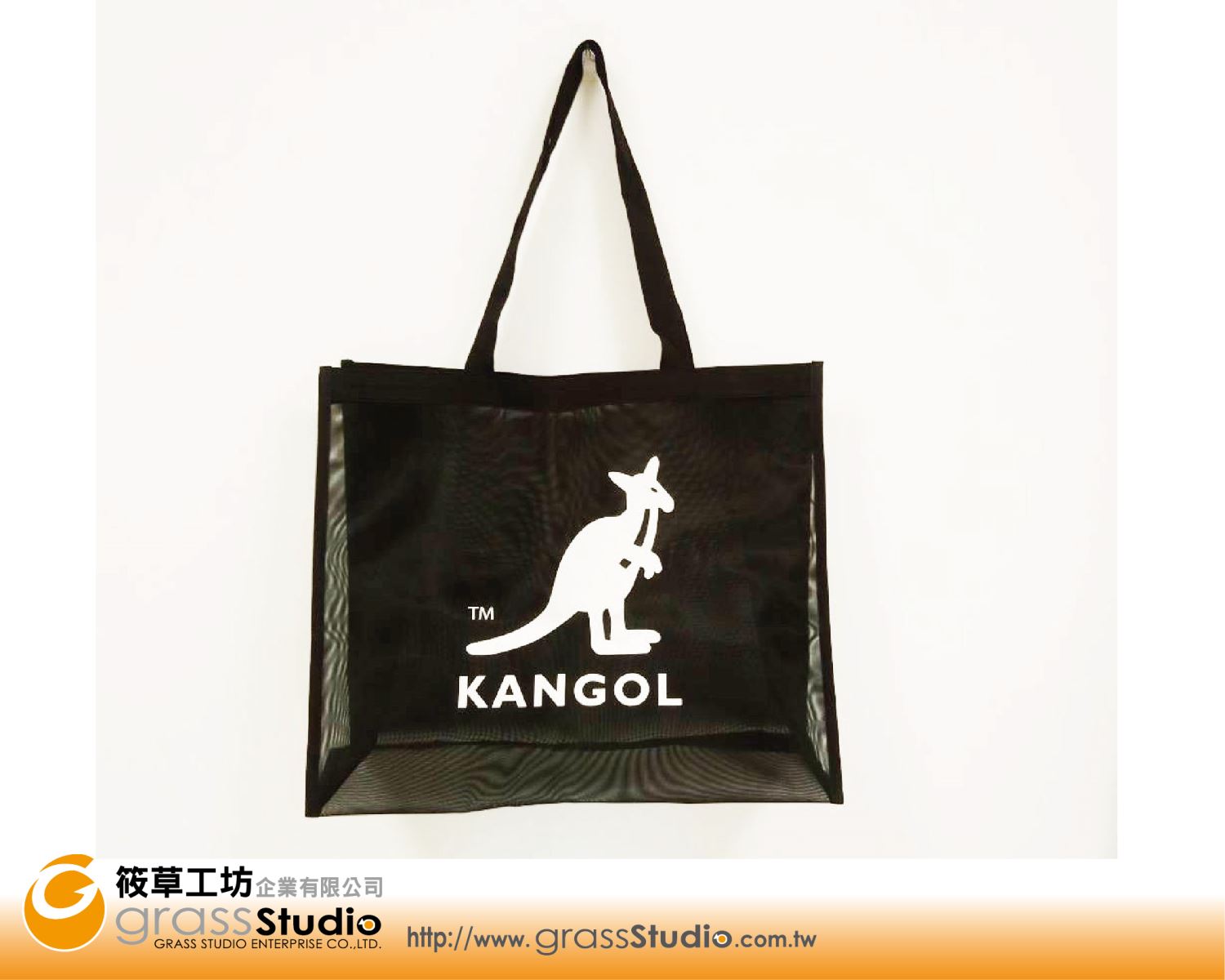 KANGOL-尼龍網紗提袋