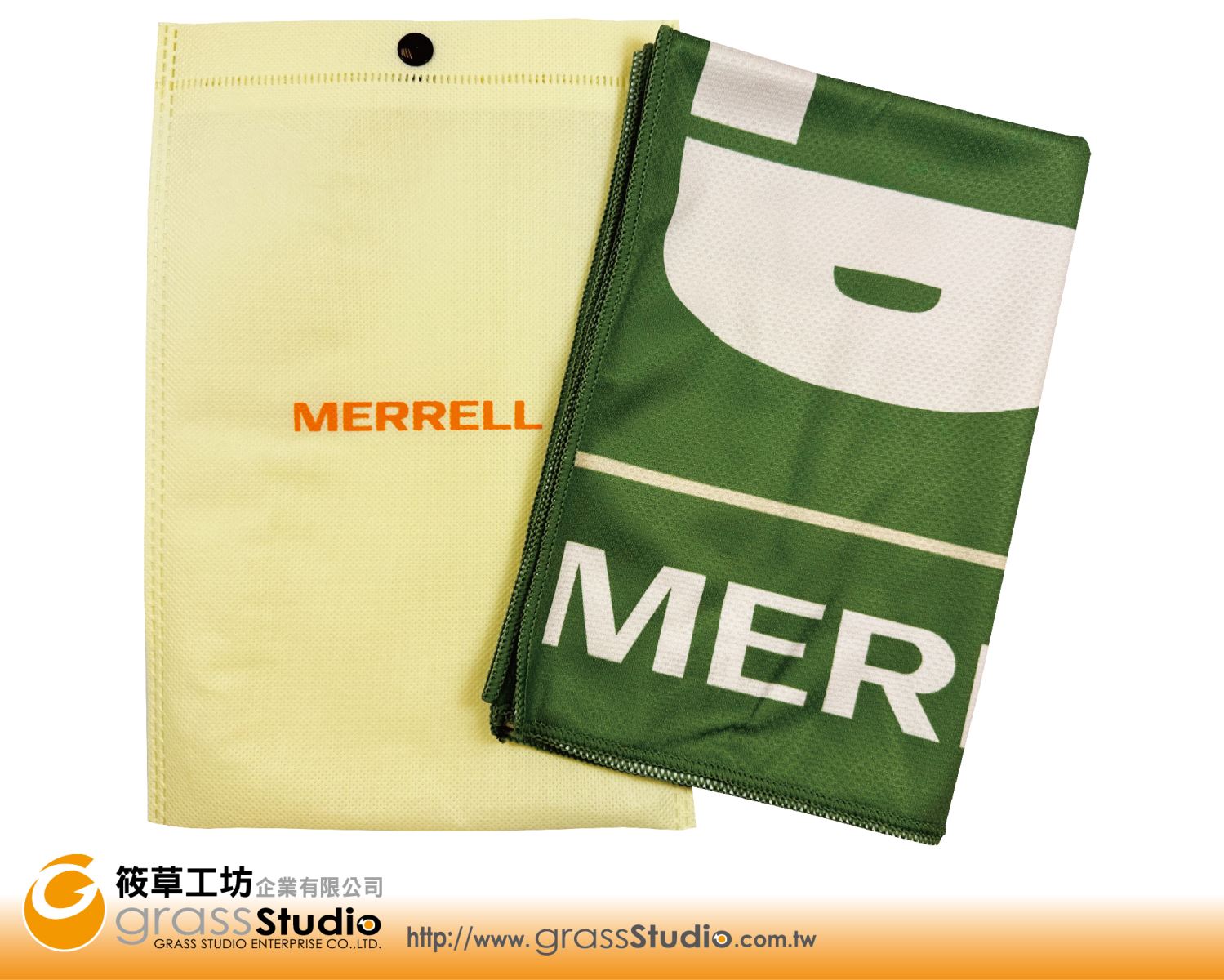 MERRELL-涼感毛巾+收納袋