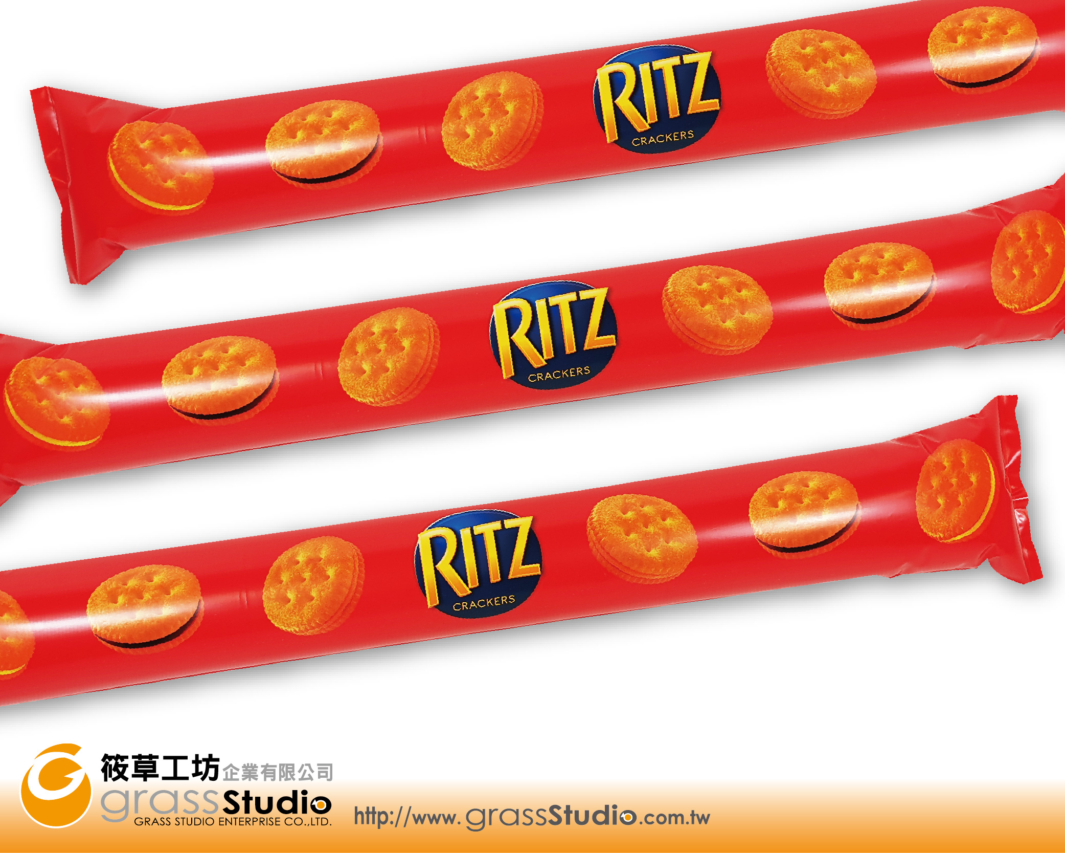 RITZ餅乾-PE塑膠充氣加油棒