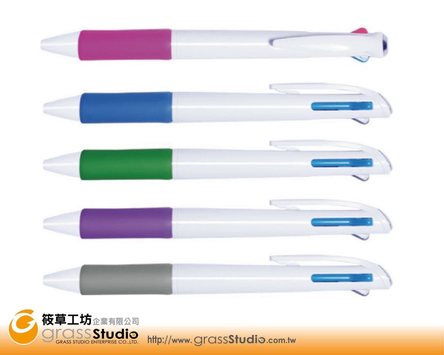 CRC-312 白管三色原子筆