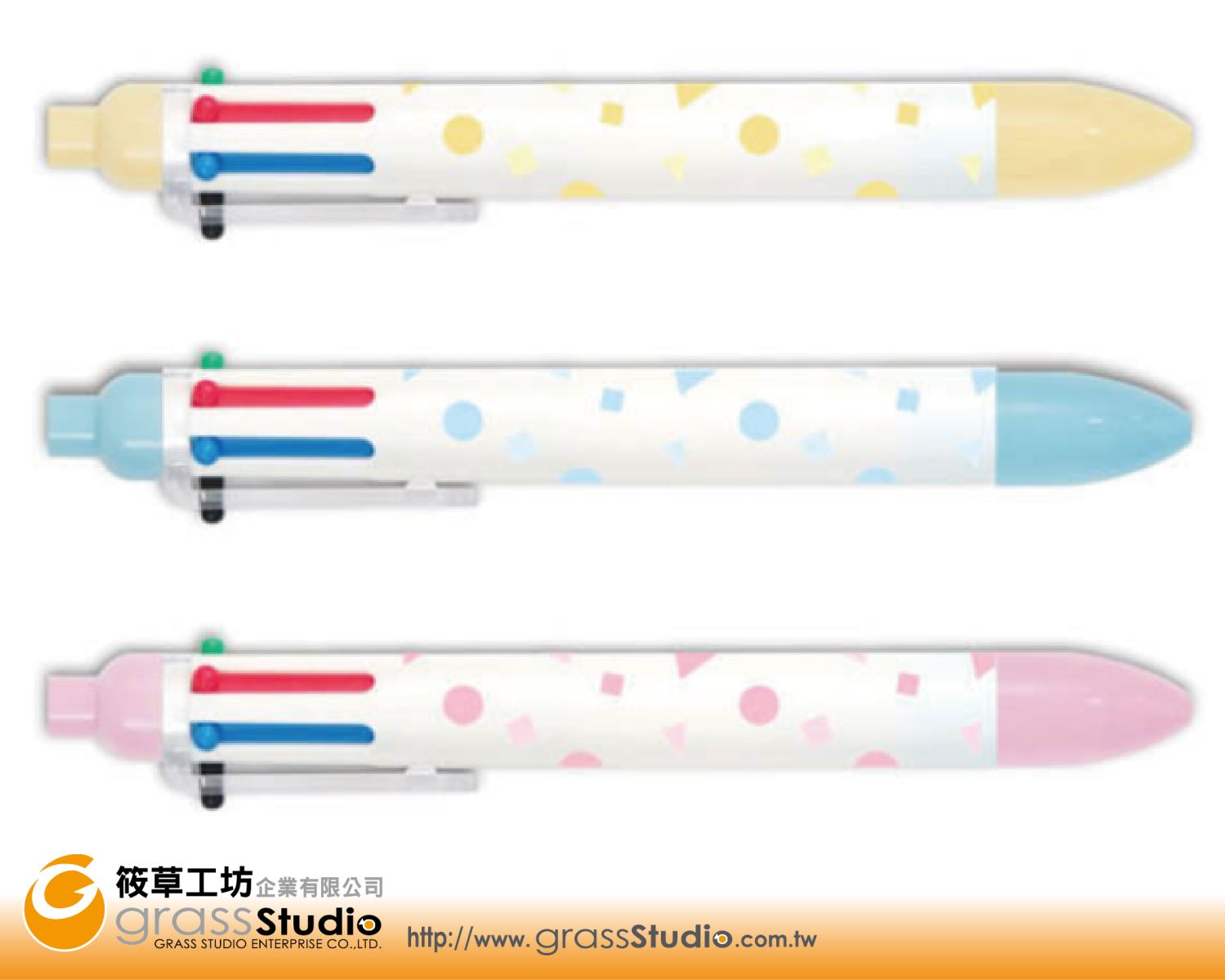 TCS-56 六色原子筆(滿版印刷)