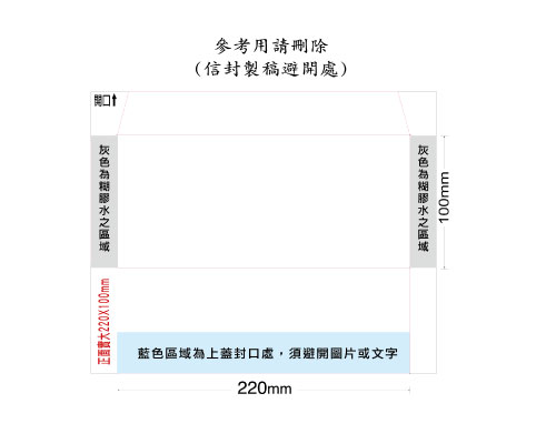 信封完稿說明